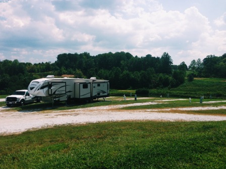 Our current camp site in Mt. Airy, NC